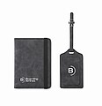 Passport and luggage tag set, stone grey
