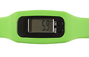 Pedometer with silicone wristband