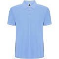Pegaso Premium short sleeve kids polo, sky blue