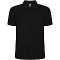 Pegaso Premium short sleeve mens polo, solid black