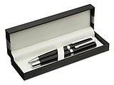 Pen and roller in paper box, black