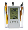 Pen holder with clockNeutral