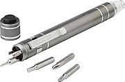 Pen shaped pocket screwdriver.Silver