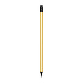 Pencil with eraser in metallic colors, arany