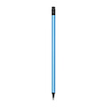 Pencil with eraser in metallic colors, light blue