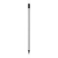 Pencil with eraser in metallic colors, silver