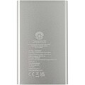 Pep 4000 mAh Type-C recycled aluminium power bank, silver