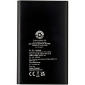 Pep 4000 mAh Type-C recycled aluminium power bank, solid black