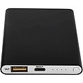 Pep 4000 mAh Type-C recycled aluminium power bank, solid black