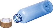 PET drinking bottle with bamboo lid, 500ml, blue