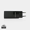 Philips 65W ultra fast PD 3-port USB wall charger, black