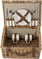 Picnic basket for 2 people.Brown
