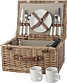Picnic basket for 2 people.Brown