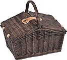 Picnic basket for 2 persons, brown