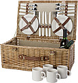 Picnic basket for 4 people.Brown
