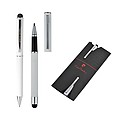 PIERRE CARDIN CLAUDIE SET Set of rollerball pen und ballpoint pen, white