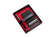 PIERRE CARDIN CONCORDE Set of cardholder and roller, black