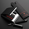 PIERRE CARDIN CONCORDE Set of cardholder and roller, black