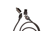 PIERRE CARDIN DONNES Magnetic 100W fast charging and data cable, grey
