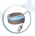 PIERRE CARDIN DONNES Magnetic 100W fast charging and data cable, grey