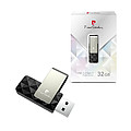 PIERRE CARDIN ETOILE An elegant swivel USB flash drive, black