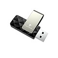 PIERRE CARDIN ETOILE An elegant swivel USB flash drive, black