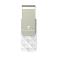 PIERRE CARDIN ETOILE An elegant swivel USB flash drive, white