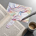 PIERRE CARDIN LIBRO Set of magnetic bookmark and postcard
