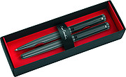 PIERRE CARDIN MARIGNY SET Set of ballpoint pen and roller, black