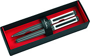 PIERRE CARDIN MARIGNY SET Set of ballpoint pen and roller, white