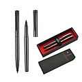 PIERRE CARDIN RENEE SET Set of ballpoint pen and roller, gunmetal