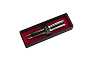 PIERRE CARDIN ROI SET Set of ballpoint pen and roller, gunmetal