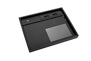 PIERRE CARDIN TAPIS Elegant multifunctional Pierre Cardin office mouse pad, black