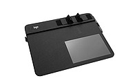 PIERRE CARDIN TAPIS Elegant multifunctional Pierre Cardin office mouse pad, black
