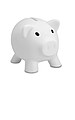 Piggy bank, white