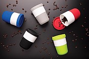 PLA cup coffee to go 380ml,grey