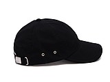 PLAIN linen cap with visor, black