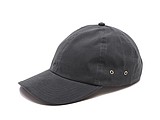 PLAIN linen cap with visor, blue/grey