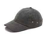 PLAIN linen cap with visor, dark grey