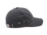 PLAIN linen cap with visor, dark grey