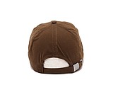 PLAIN linen cap with visor, light brown