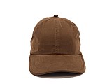 PLAIN linen cap with visor, light brown