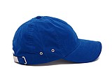 PLAIN linen cap with visor, royal blue