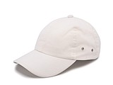 PLAIN linen cap with visor, white