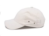 PLAIN linen cap with visor, white