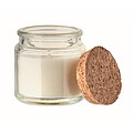 Plant based wax candle 70 gr, beige