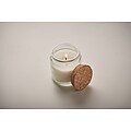 Plant based wax candle 70 gr, beige