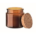 Plant based wax candle 70 gr, brown
