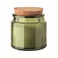 Plant based wax candle 70 gr, green