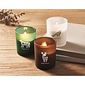 Plant based wax candle 80 gr, brown